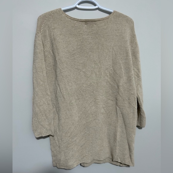 Aritzia Wilfred Blanchard Silk and Cashmere 3/4 Sleeve Sweater - Picture 3 of 4